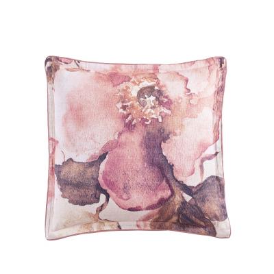 Private Collection Camille Blush Printed Cotton Sateen European Pillowcase Euro | Blush
